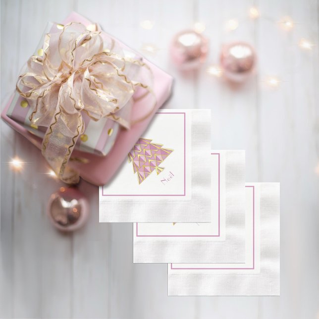 Pink Joyoux Noel Paper Napkin (Creator Uploaded)