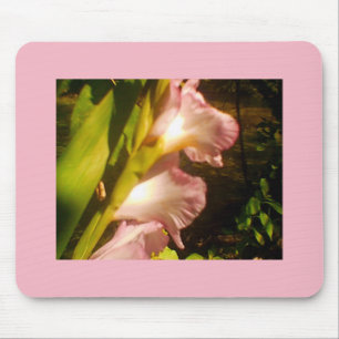 Pink July Blooms Mouse Mat