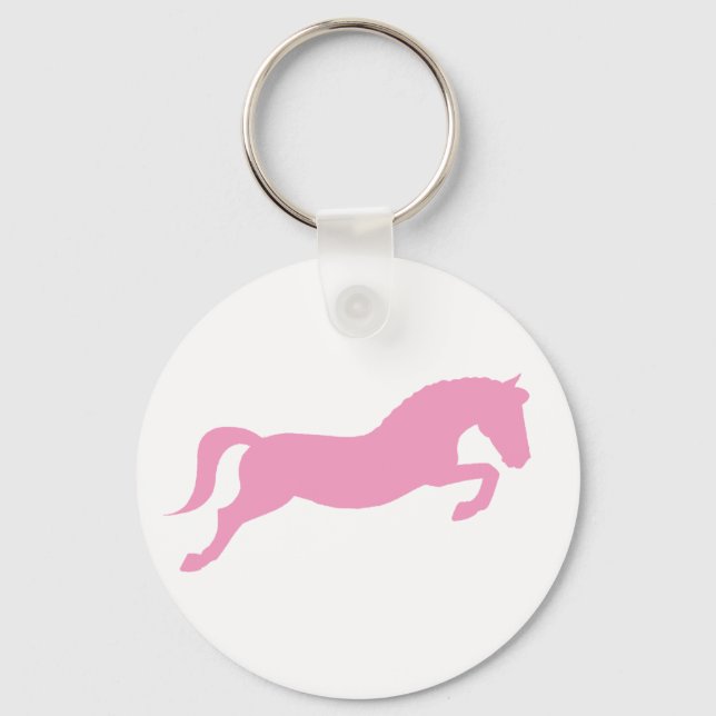 Pink Jumping Pony Key Ring (Front)