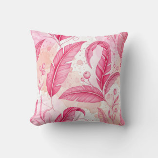 pink jungle cushion