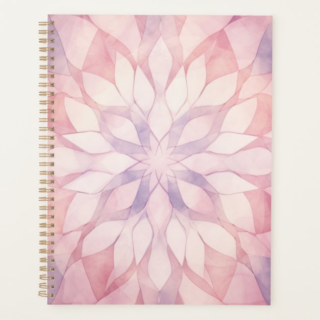 Pink Kaleidoscope Planner (Front)