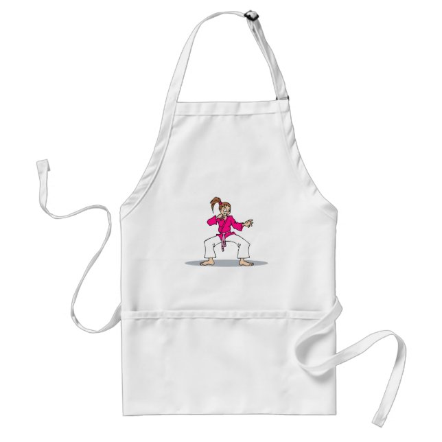 Pink Karate Standard Apron (Front)