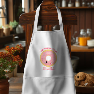 Pink Kawaii Donuts Only Cook Hole Foods Standard Apron