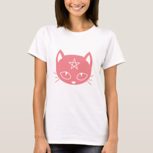 Pink Kawaii Pagan Cat T-Shirt