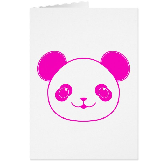 Pink Kawaii Panda Bear (Front)