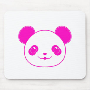 Pink Kawaii Panda Bear Mouse Mat