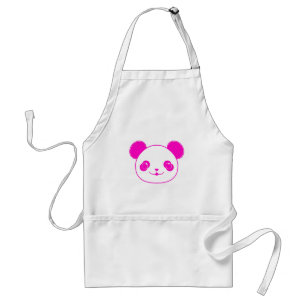 Pink Kawaii Panda Bear Standard Apron
