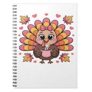 pink kawaii thanksgiving turkey Classic T-Shirt Notebook