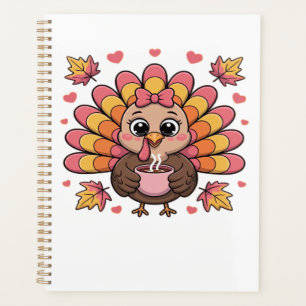 pink kawaii thanksgiving turkey Classic T-Shirt Planner
