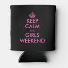 Pink keep calm can cooler for girls weekend party
