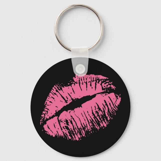 Pink Kiss Key Ring (Front)