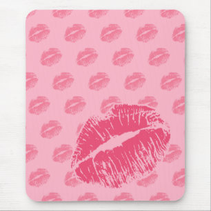 Pink Kiss Mouse Mat