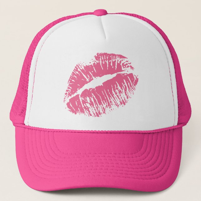 Pink Kiss Trucker Hat (Front)