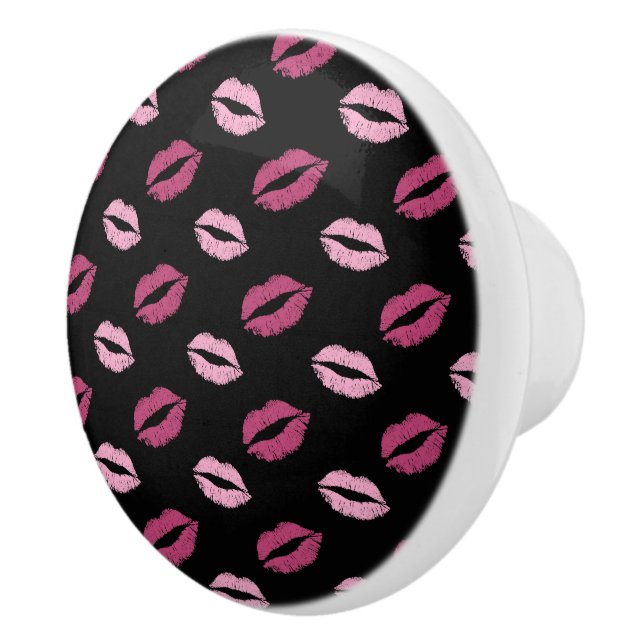 Pink Kisses Ceramic Knob (Right)