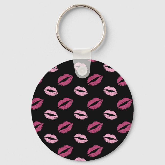 Pink Kisses Key Ring (Front)