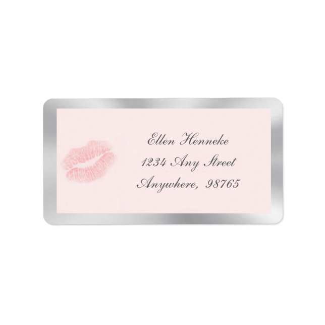 Pink Kisses Label (Front)