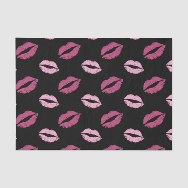 Pink Kisses Tissue Paper (Front)