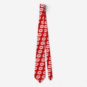 Pink Kissy Lips Tie