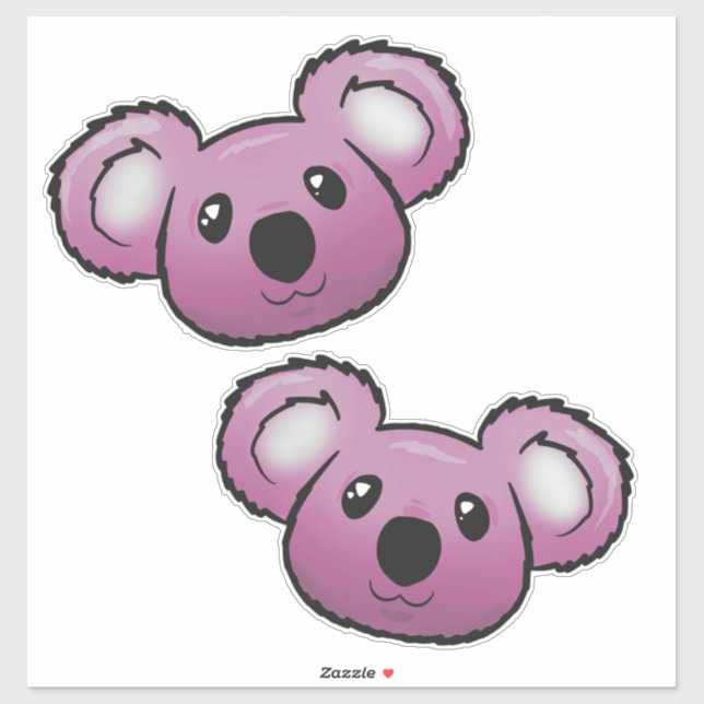 Pink koalas  sticker (Sheet)