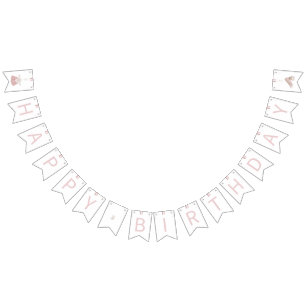 Pink Korean Doljanchi Happy Birthday Bunting