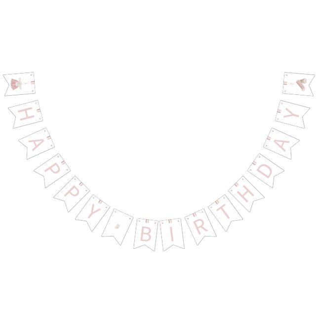 Pink Korean Doljanchi Happy Birthday Bunting (All)