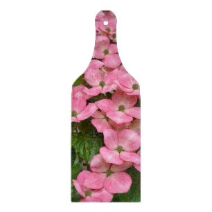 Pink kousa dogwood flowers cutting board