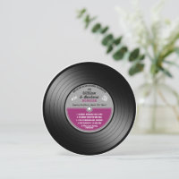 Pink Label Vinyl Record Anniversary Party