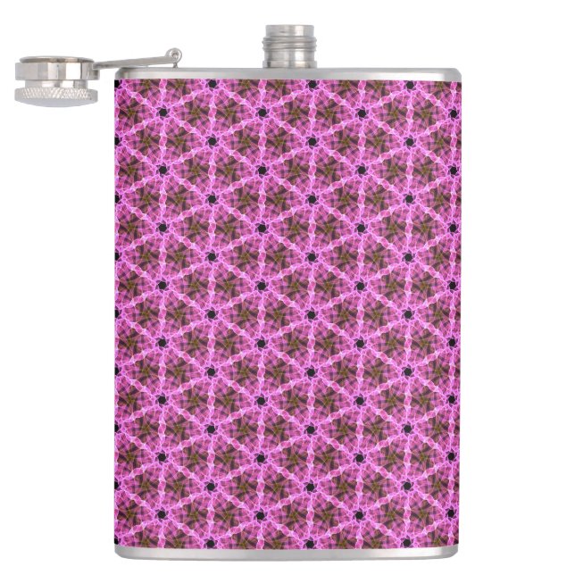Pink Labyrinth  Hip Flask (Opened)