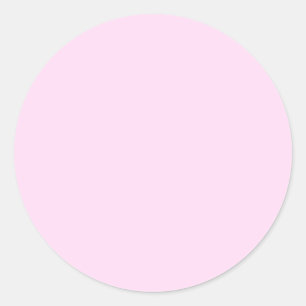 Pink Lace Classic Colour Design Round Sticker