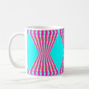 pink lace pattern coffee mug
