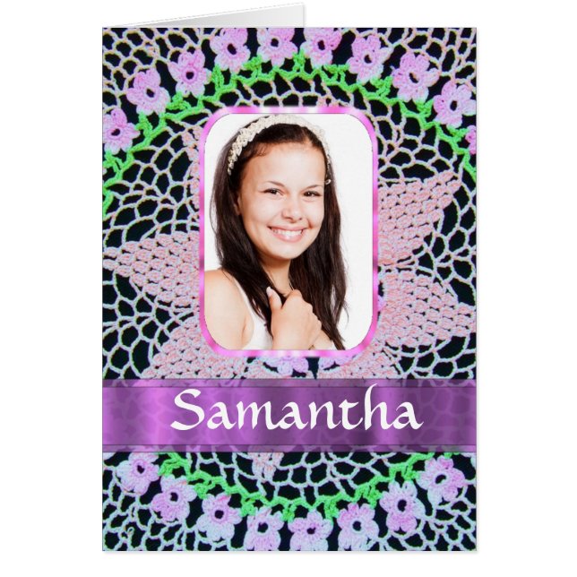 Pink lace photo background (Front)