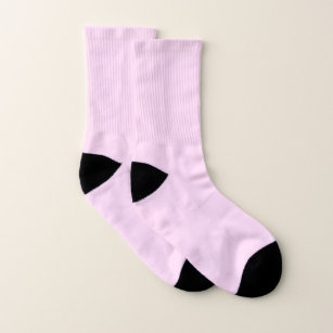 Pink Lace Solid Colour Socks