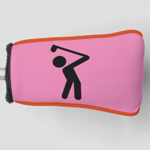 PINK LADIES GOLFER ICON PUTTER GOLF HEAD COVER