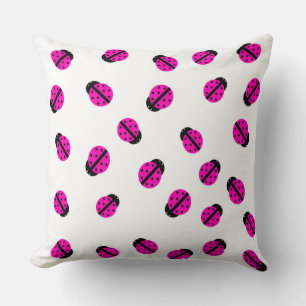 Pink Lady Bug Pillow