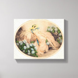 Pink Lady by Louis Icart Canvas Print