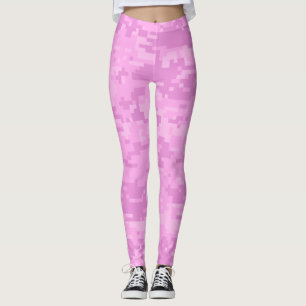 Pink Lady Digital Camo Pattern Leggings