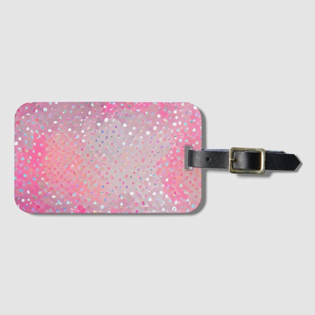Pink Lady Luggage Tag (Front Horizontal)