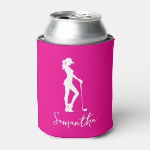 Pink Lady Monogram  Can Cooler