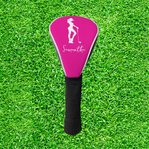 Pink Lady Monogram  Golf Head Cover