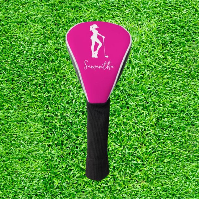 Pink Lady Monogram  Golf Head Cover (Swaying with Style: Where Elegance Meets the Fairway!)