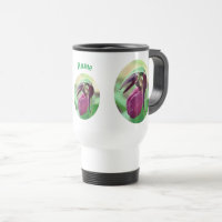 Pink Lady Slipper Orchid Flower Personalised