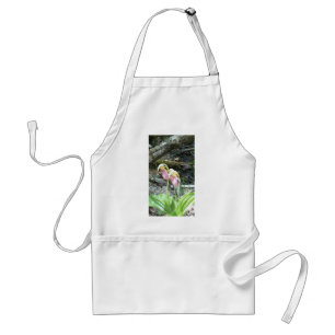 Pink Lady slipper orchid Standard Apron