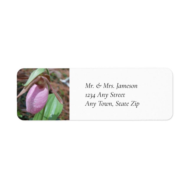 Pink Lady Slipper Return Address (Front)