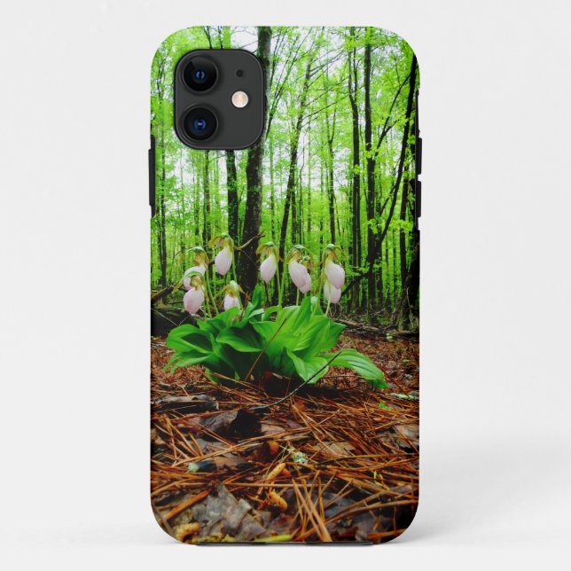 Pink Lady Slipper wild Orchid Case-Mate iPhone Case (Back)