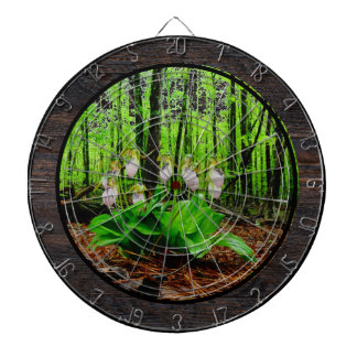 Pink Lady Slipper wild Orchid Dartboard