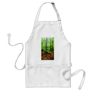 Pink Lady Slipper wild Orchid Standard Apron