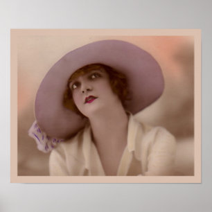 "Pink Lady" Vintage Fashion Poster