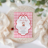 Pink ladybug Baby Shower Girl