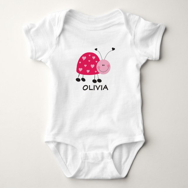 Pink Ladybug Bodysuit (Front)