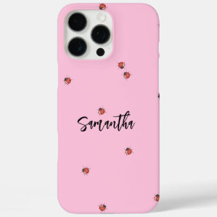 Pink Ladybug  iPhone 16 Pro Max Case